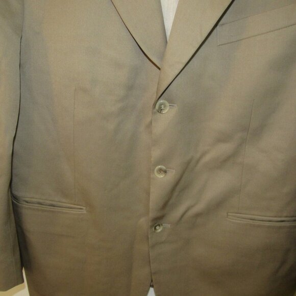 Gianni Valente Collezzione Tan Suit Jacket / Blazer, Size 44R, 100% Wool,  I425 - Picture 3 of 9